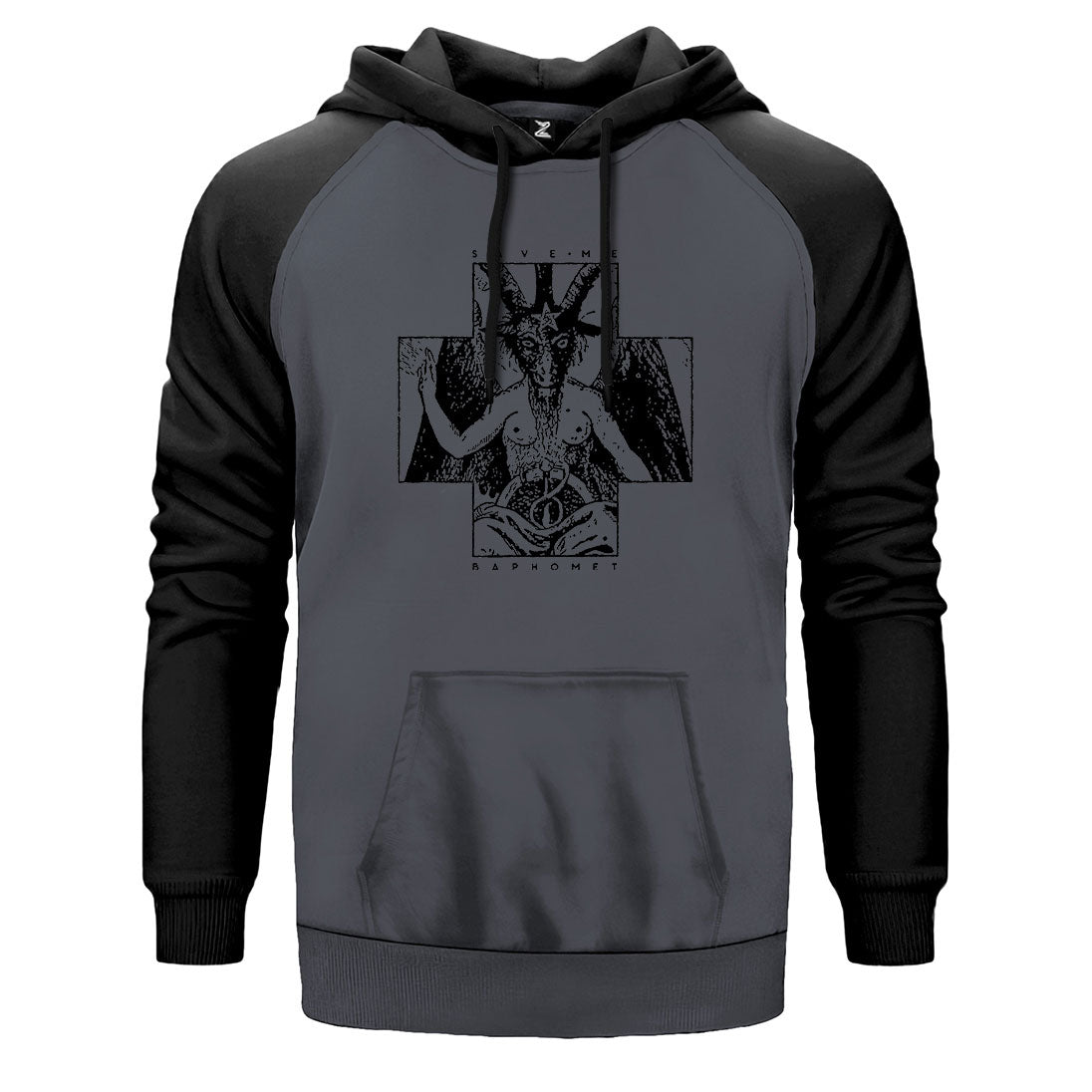 Baphomet Save Me Çift Renk Reglan Kol Sweatshirt