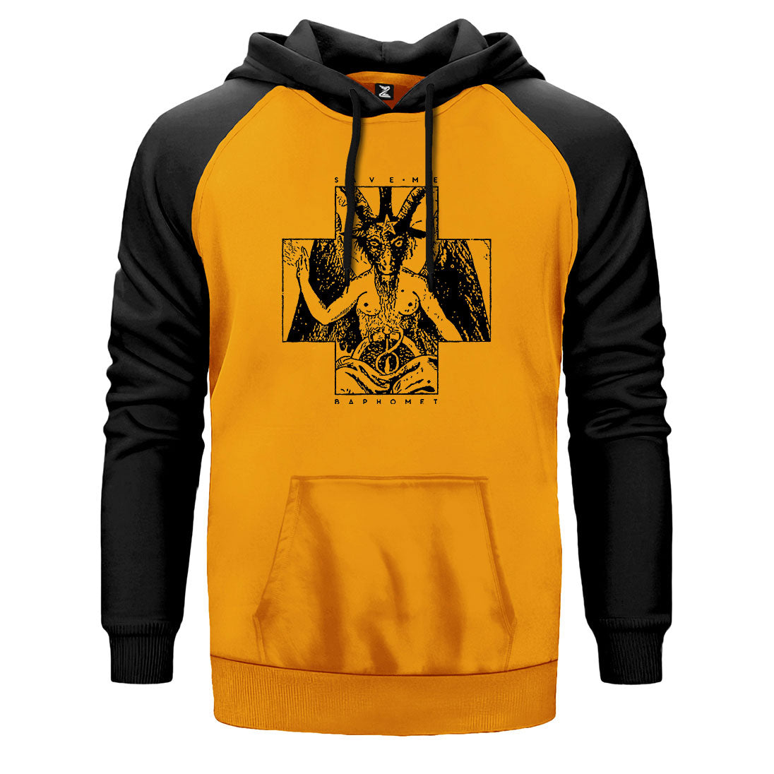 Baphomet Save Me Çift Renk Reglan Kol Sweatshirt
