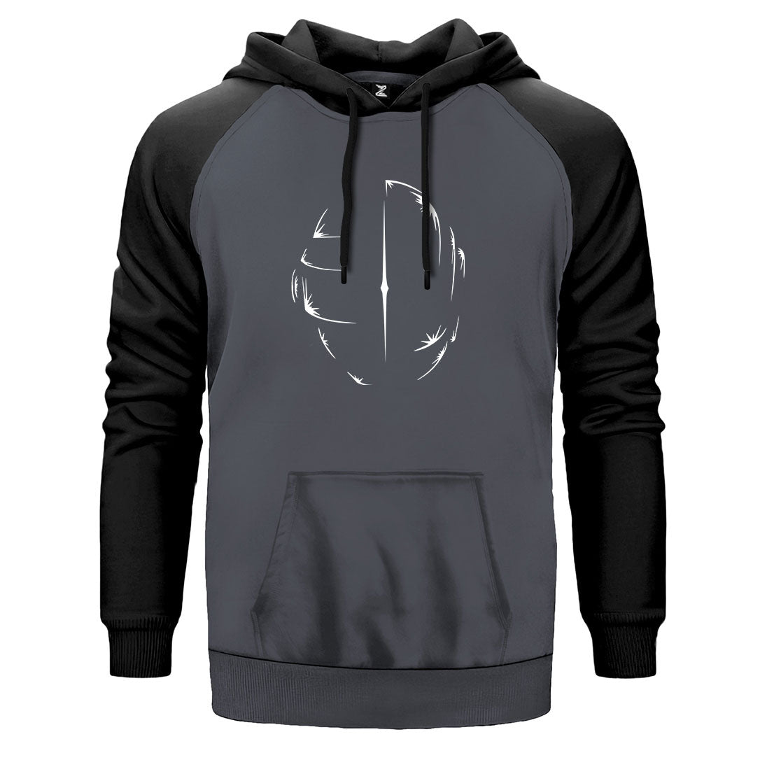 Daft Punk Helmet Çift Renk Reglan Kol Sweatshirt