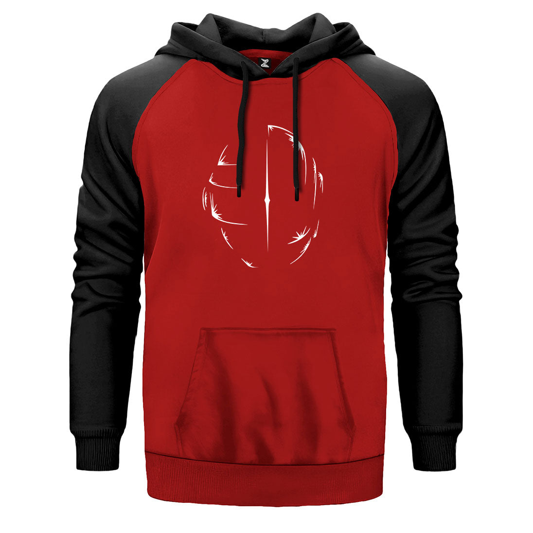Daft Punk Helmet Çift Renk Reglan Kol Sweatshirt