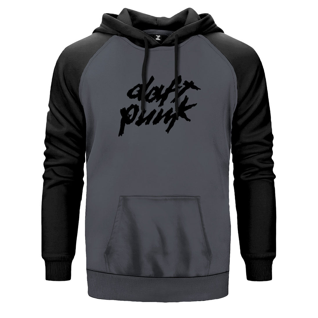 Daft Punk Logo Classic 2 Çift Renk Reglan Kol Sweatshirt