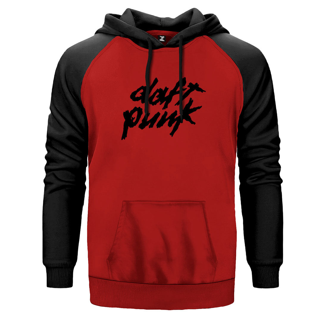 Daft Punk Logo Classic 2 Çift Renk Reglan Kol Sweatshirt