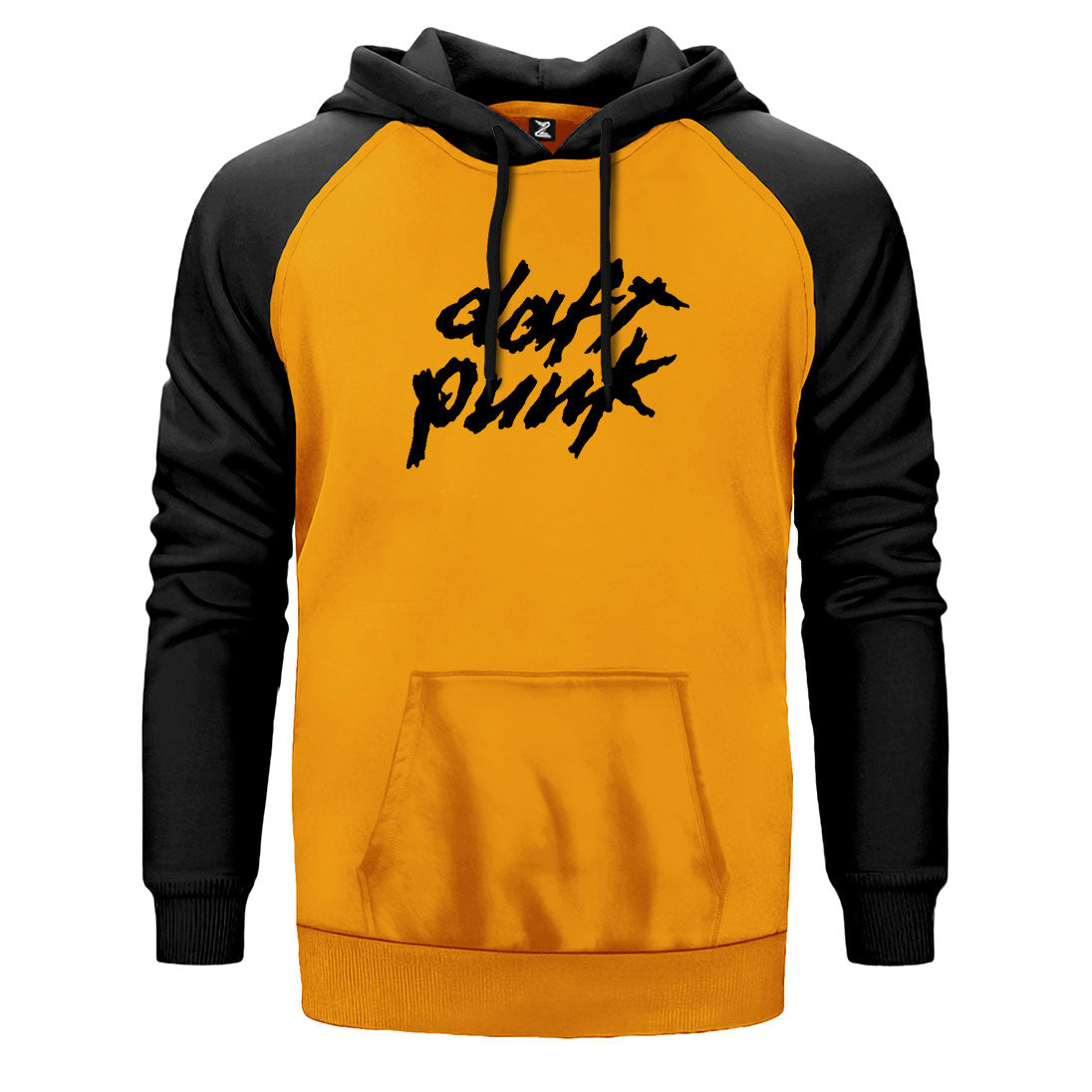 Daft Punk Logo Classic 2 Çift Renk Reglan Kol Sweatshirt