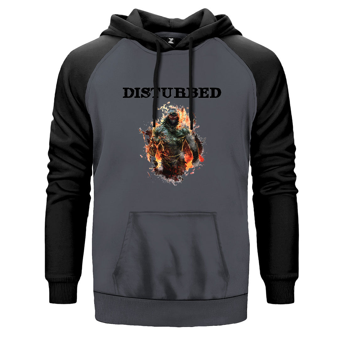 Disturbed Monster Çift Renk Reglan Kol Sweatshirt