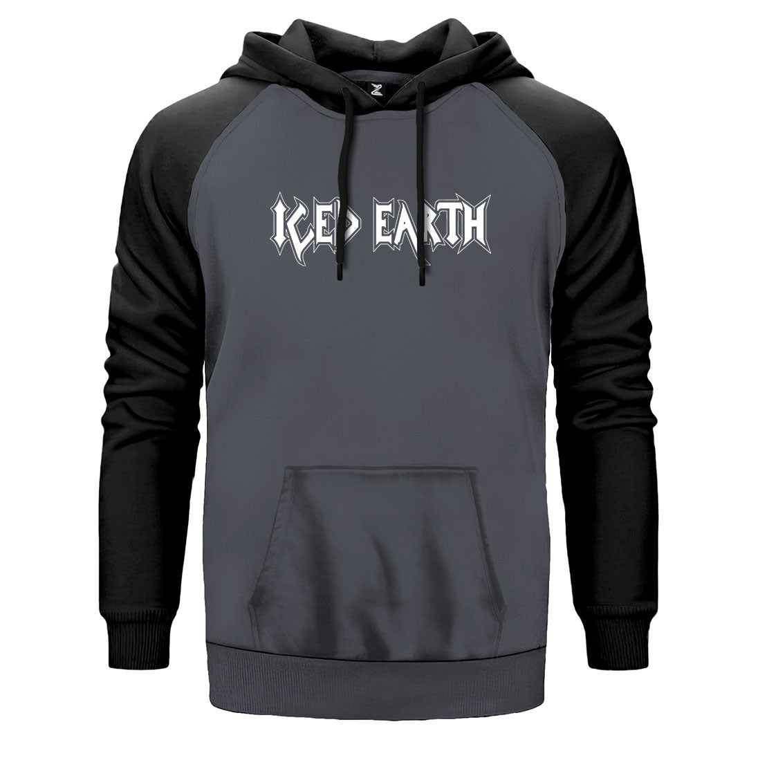 Iced Earth Logo Çift Renk Reglan Kol Sweatshirt