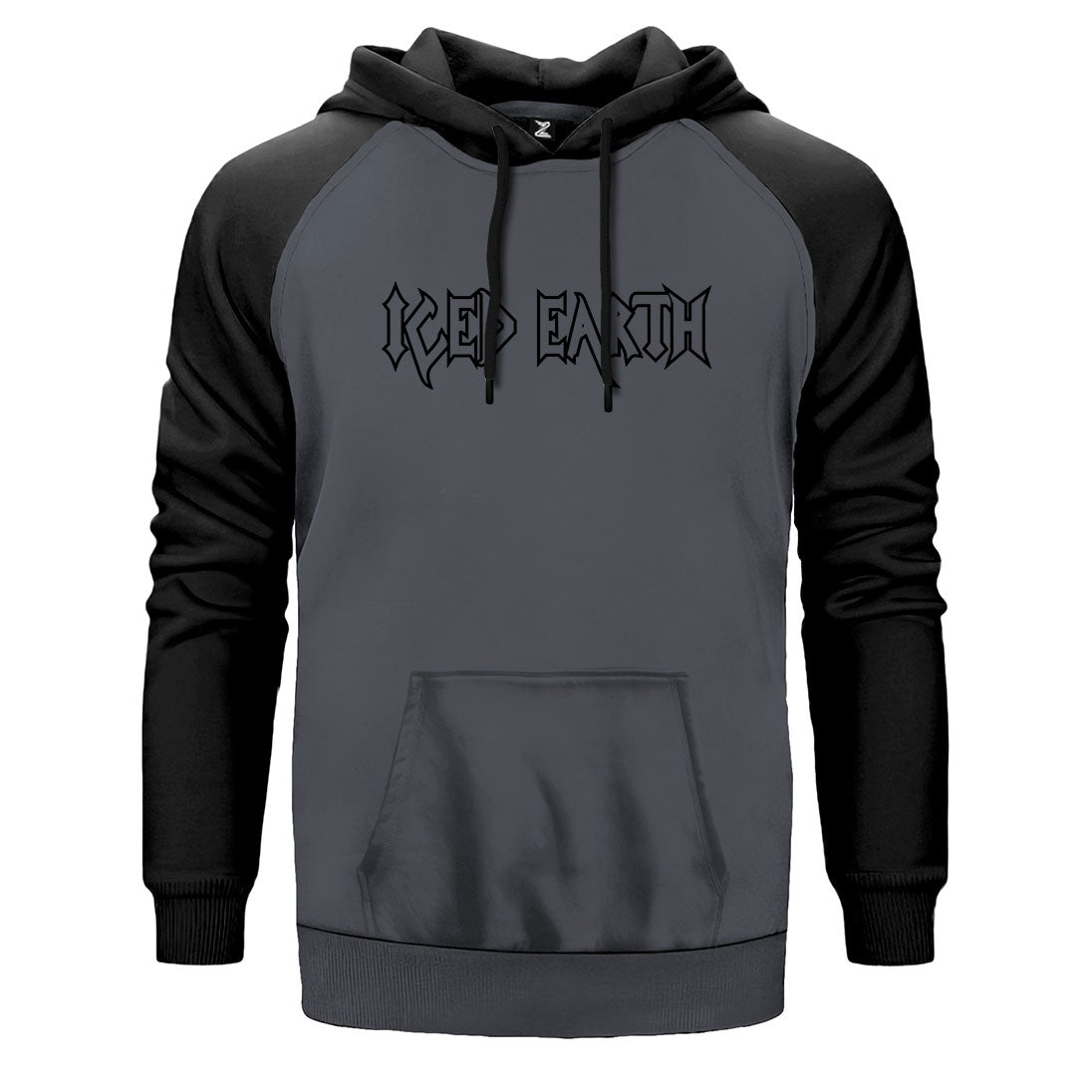 Iced Earth Logo 2 Çift Renk Reglan Kol Sweatshirt