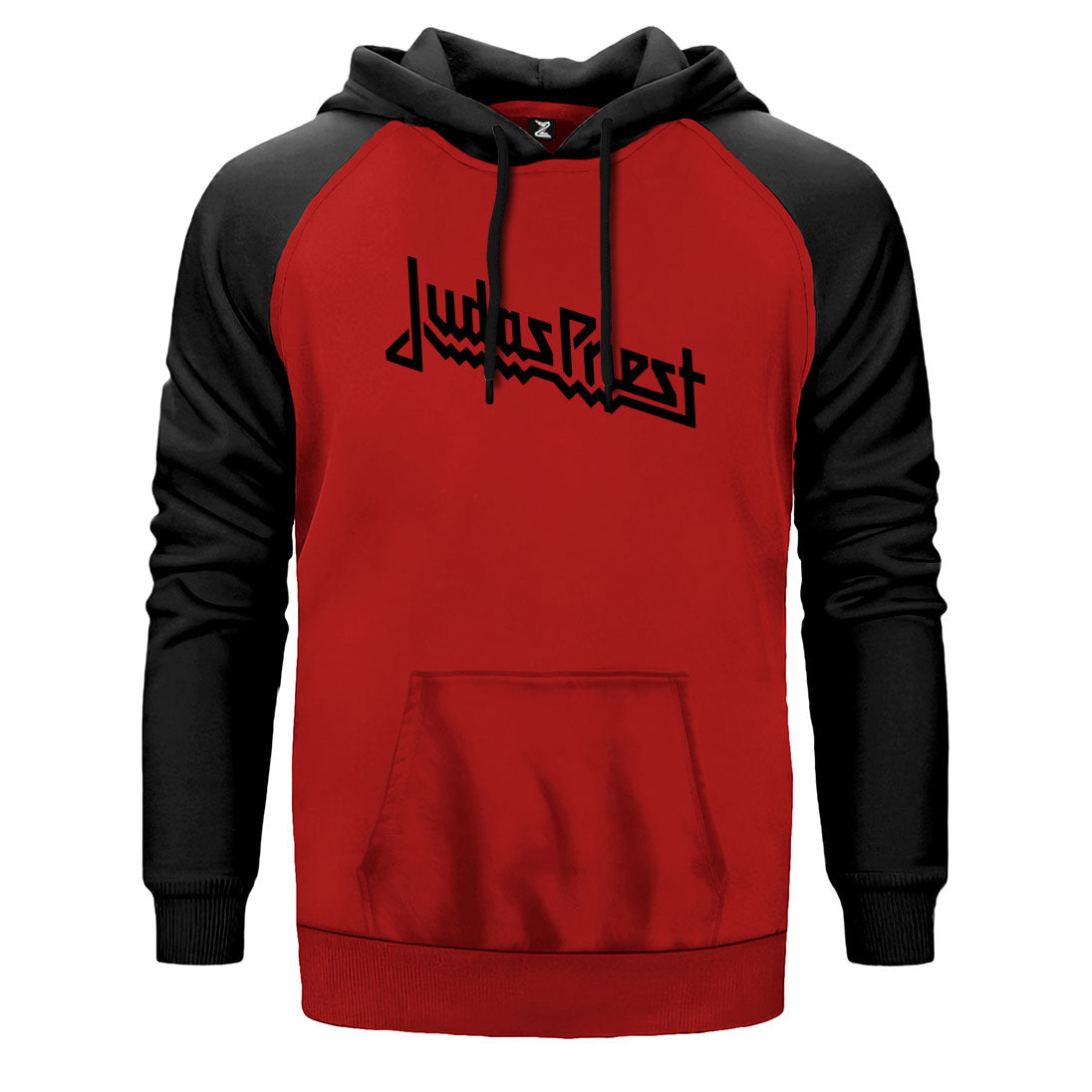 Judas Priest Logo Çift Renk Reglan Kol Sweatshirt