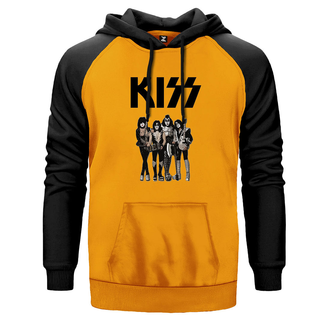 Kiss Anime Çift Renk Reglan Kol Sweatshirt