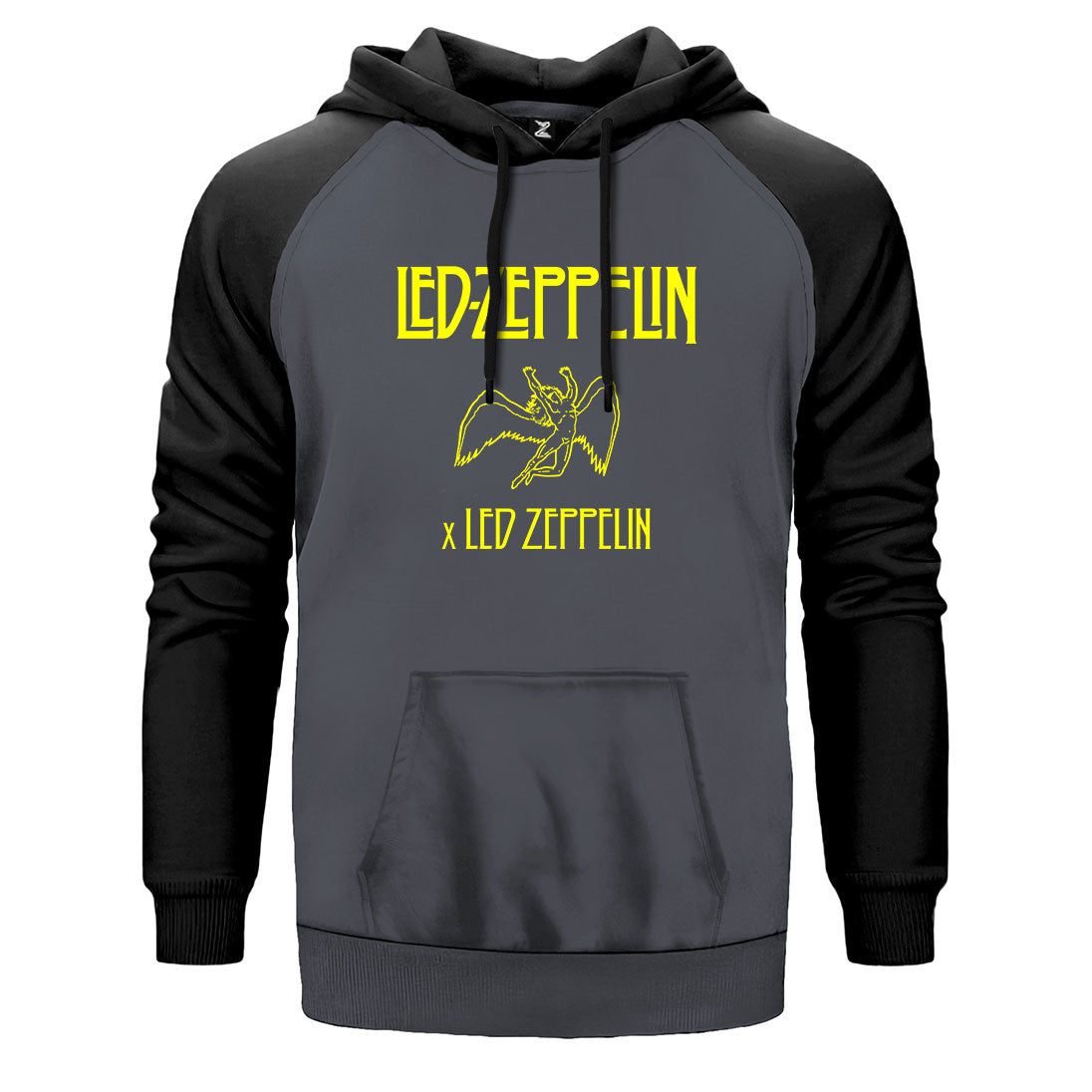 Led Zeppelin Angel Çift Renk Reglan Kol Sweatshirt