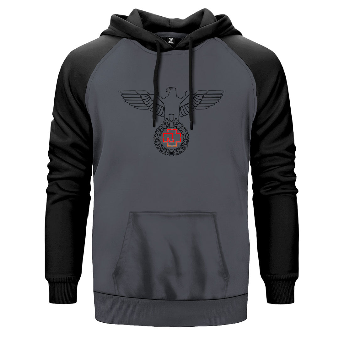 Rammstein Eagle Çift Renk Reglan Kol Sweatshirt