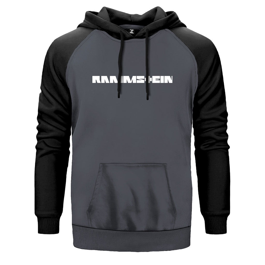 Rammstein Text Çift Renk Reglan Kol Sweatshirt