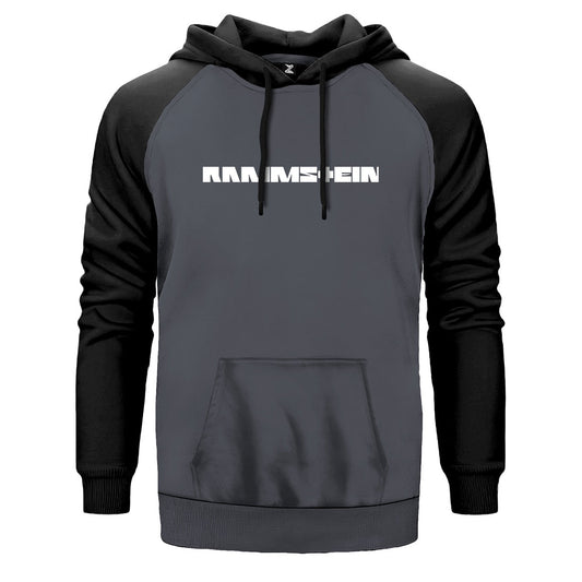 Rammstein Text Çift Renk Reglan Kol Sweatshirt