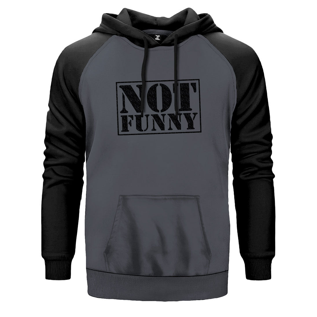 Not Funny Çift Renk Reglan Kol Sweatshirt