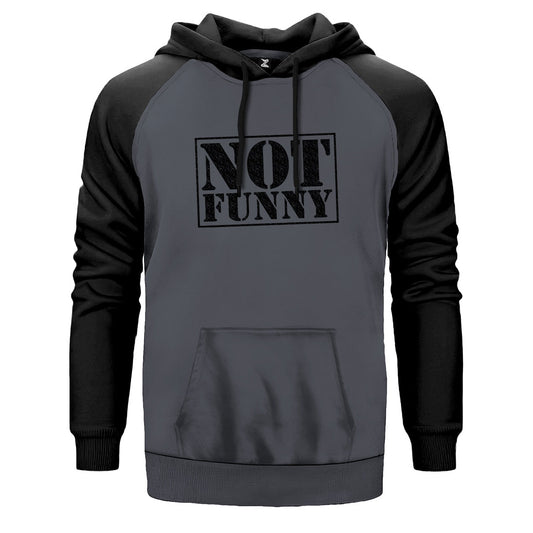Not Funny Çift Renk Reglan Kol Sweatshirt