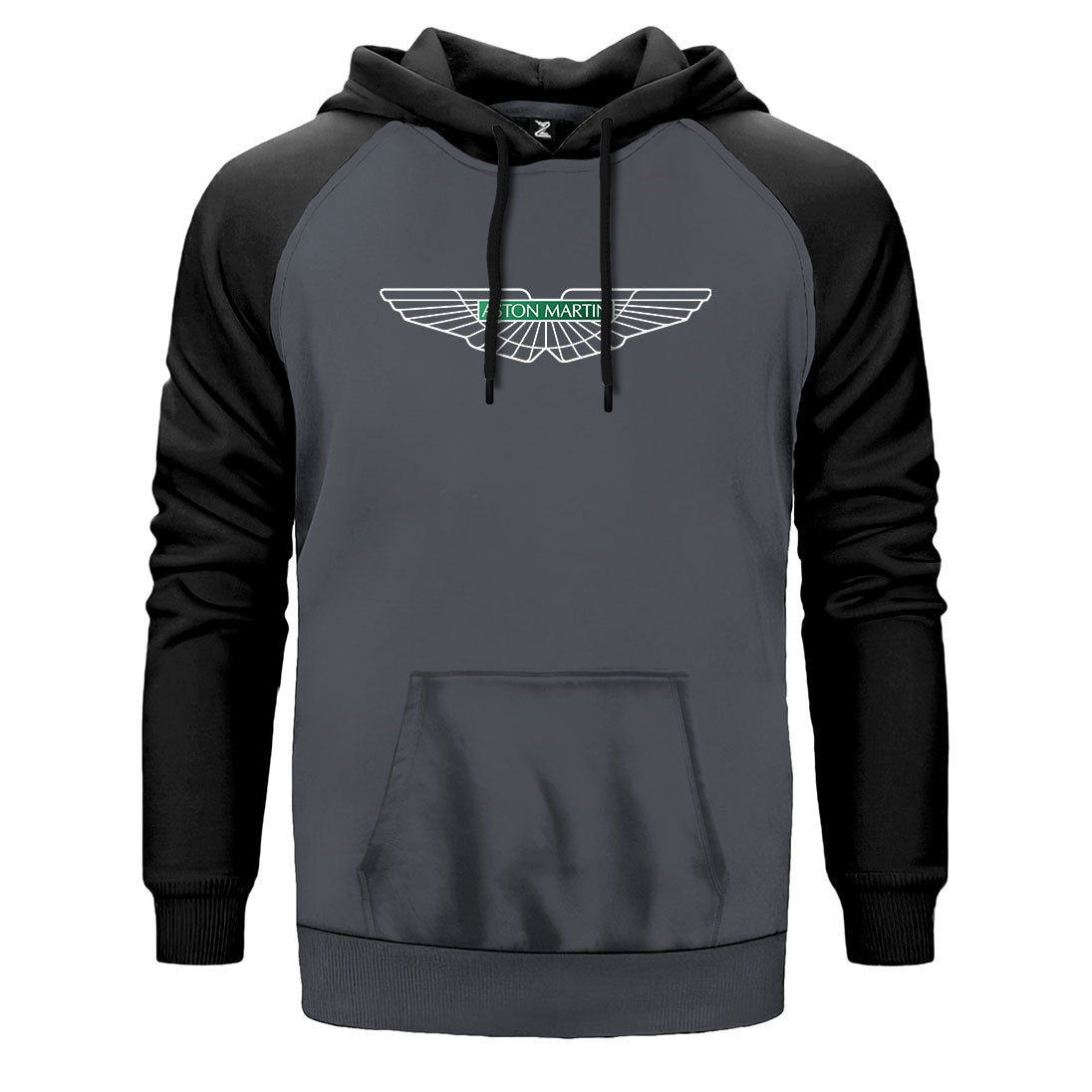 Aston Martin Logo 2 Çift Renk Reglan Kol Sweatshirt