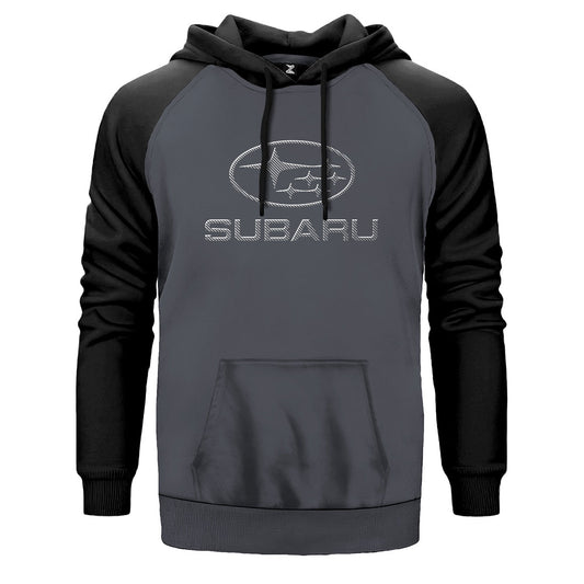 Subaru Carbon Fiber Çift Renk Reglan Kol Sweatshirt