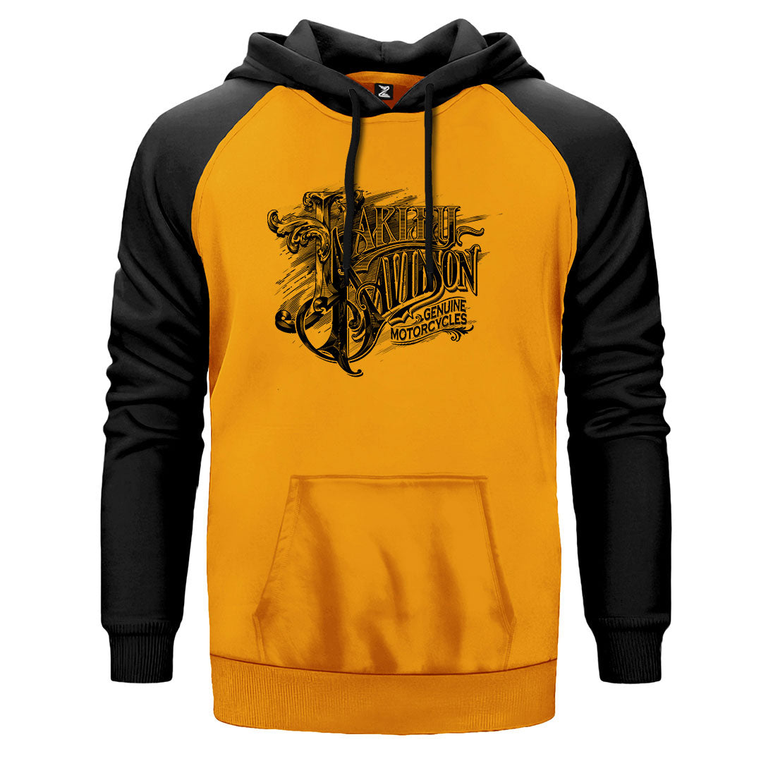 Harley Davidson Genuine Motorcycle Çift Renk Reglan Kol Sweatshirt