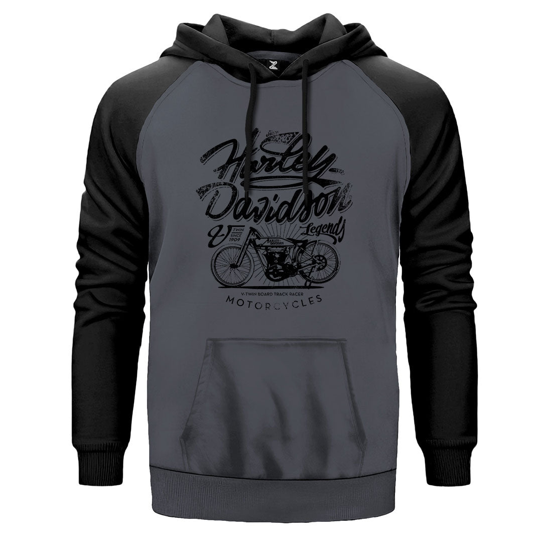 Harley Davidson Legends Çift Renk Reglan Kol Sweatshirt