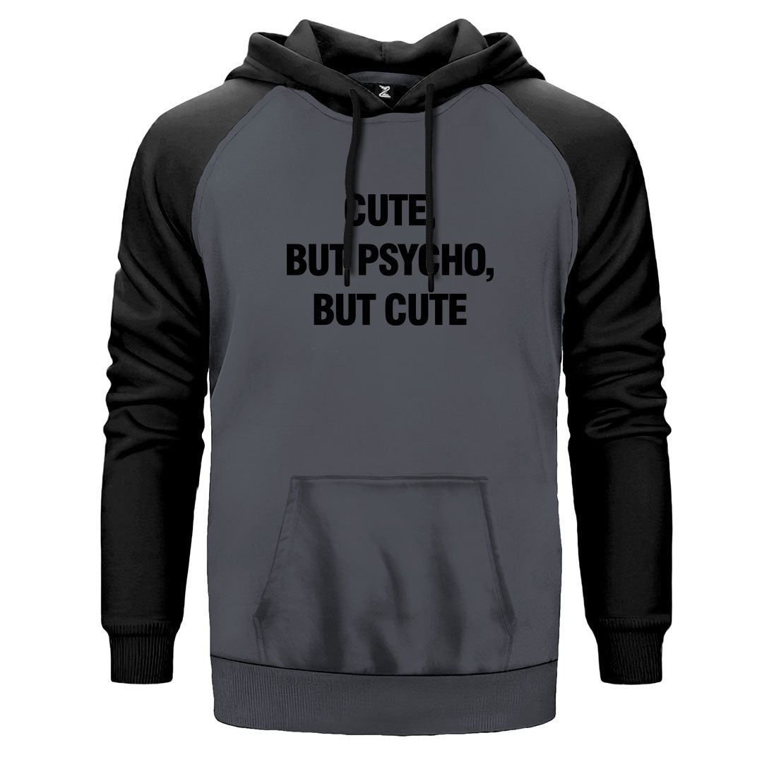 Cute But Psycho Çift Renk Reglan Kol Sweatshirt