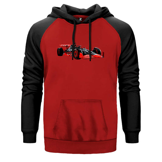 F1 Audi Car Çift Renk Reglan Kol Sweatshirt