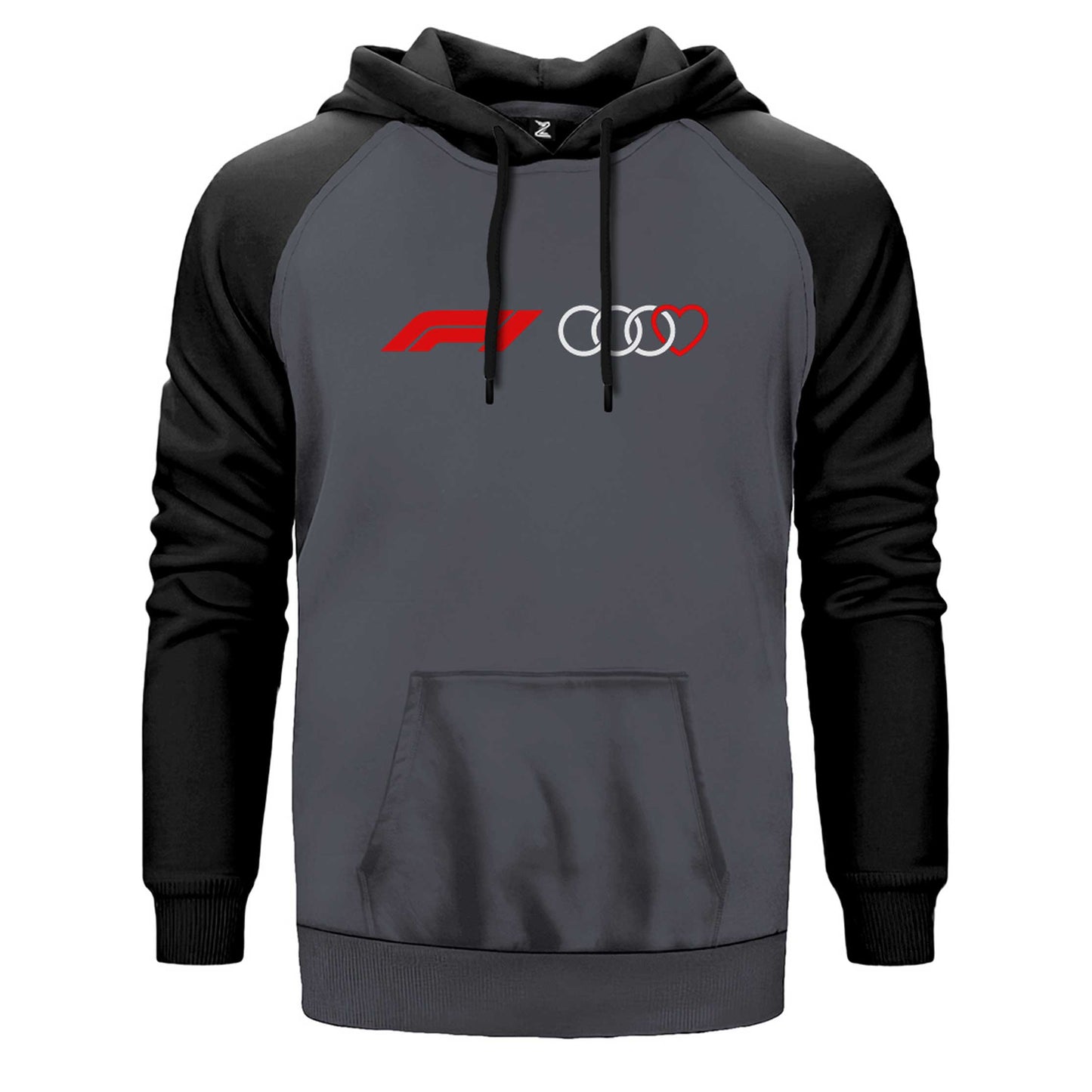 F1 Audi Love Çift Renk Reglan Kol Sweatshirt