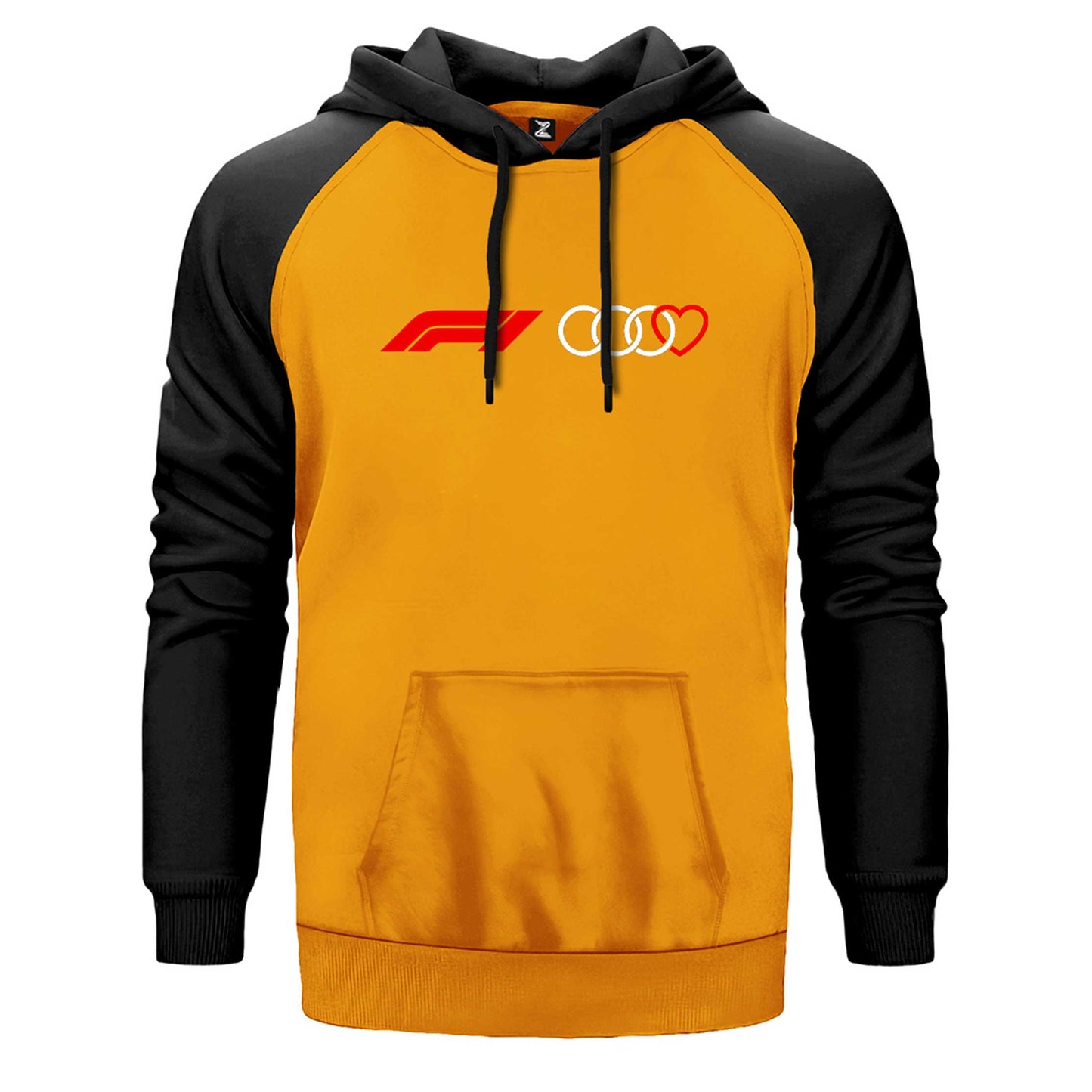 F1 Audi Love Çift Renk Reglan Kol Sweatshirt