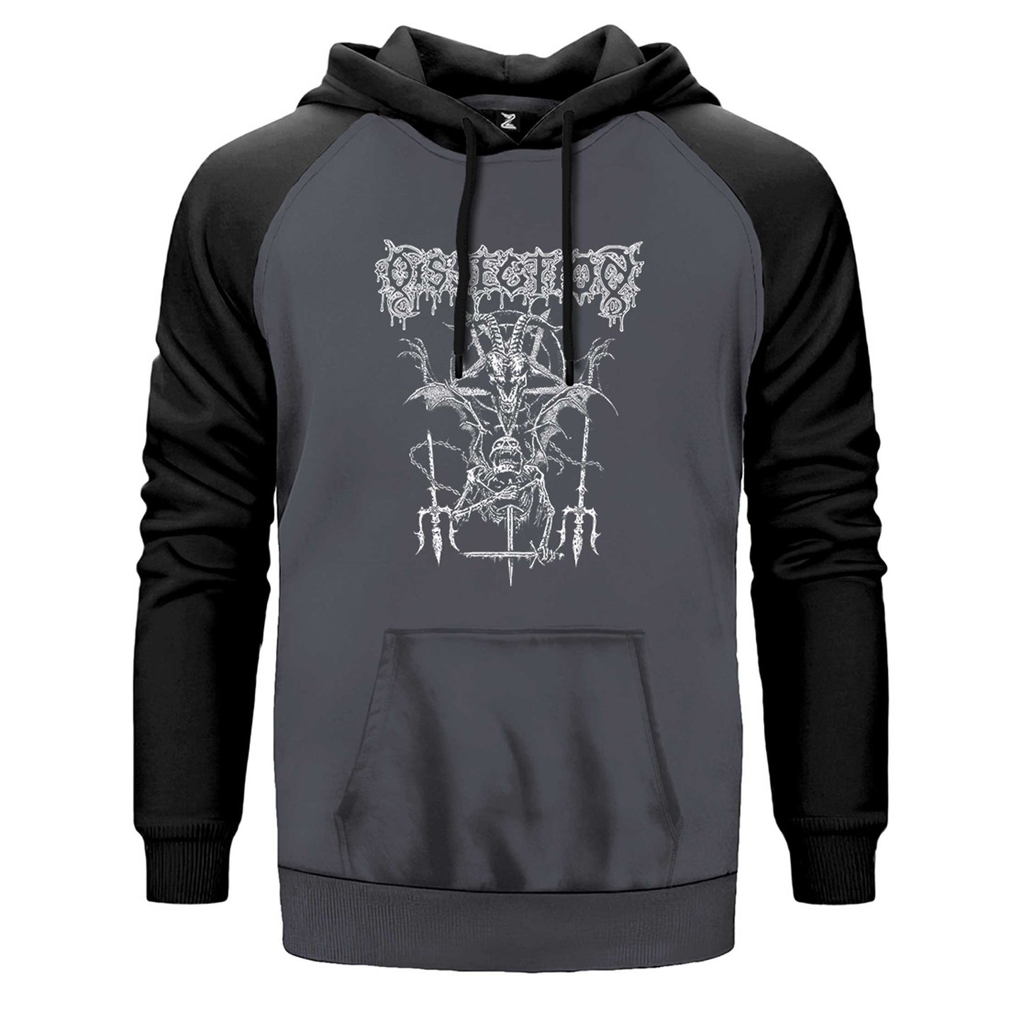 Dissection Satan Skull Çift Renk Reglan Kol Sweatshirt