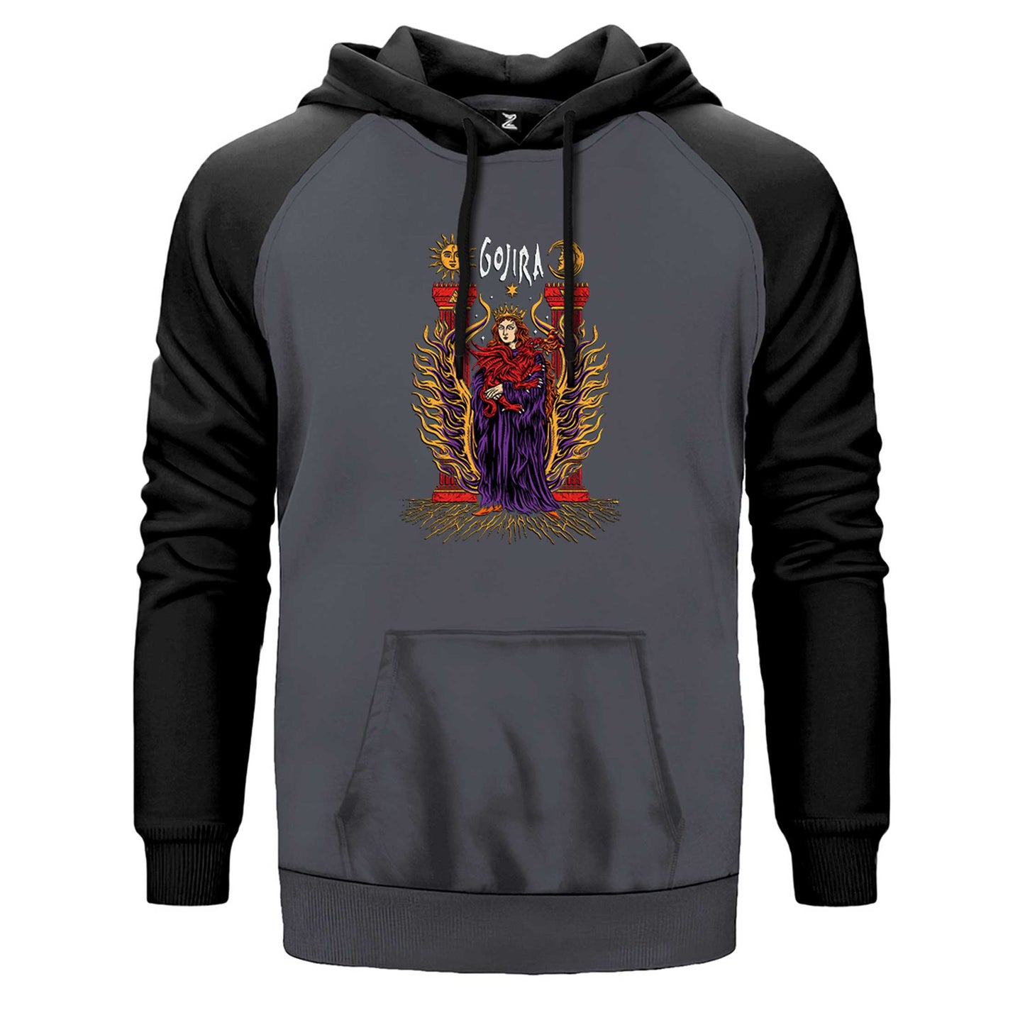 Gojira İllustrator Çift Renk Reglan Kol Sweatshirt