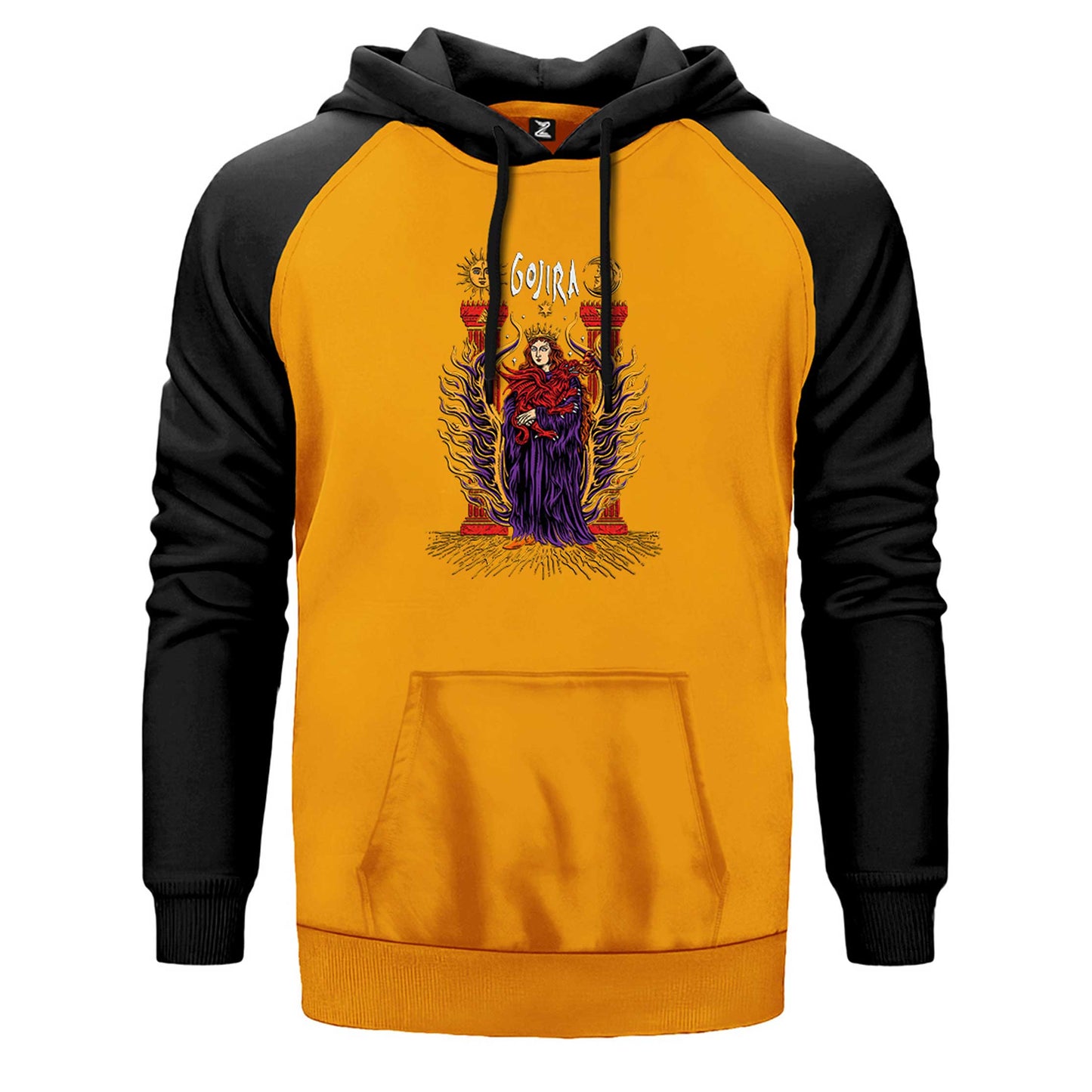 Gojira İllustrator Çift Renk Reglan Kol Sweatshirt