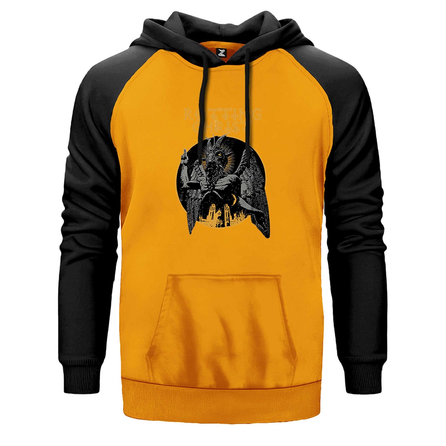 Rotting Christ Design Çift Renk Reglan Kol Sweatshirt