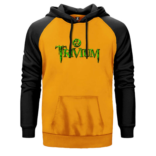 Trivium Logo Çift Renk Reglan Kol Sweatshirt