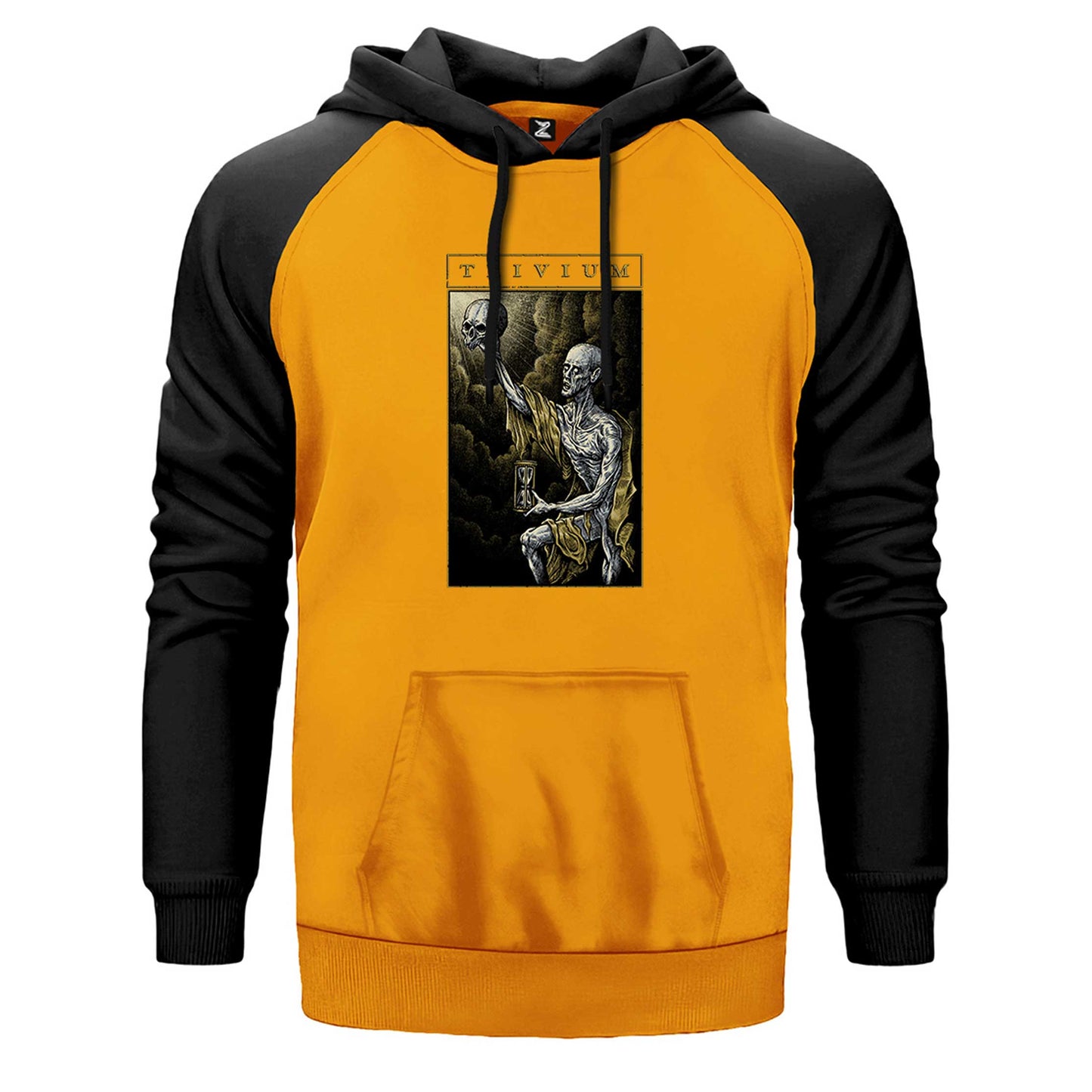 Trivium Skull Çift Renk Reglan Kol Sweatshirt
