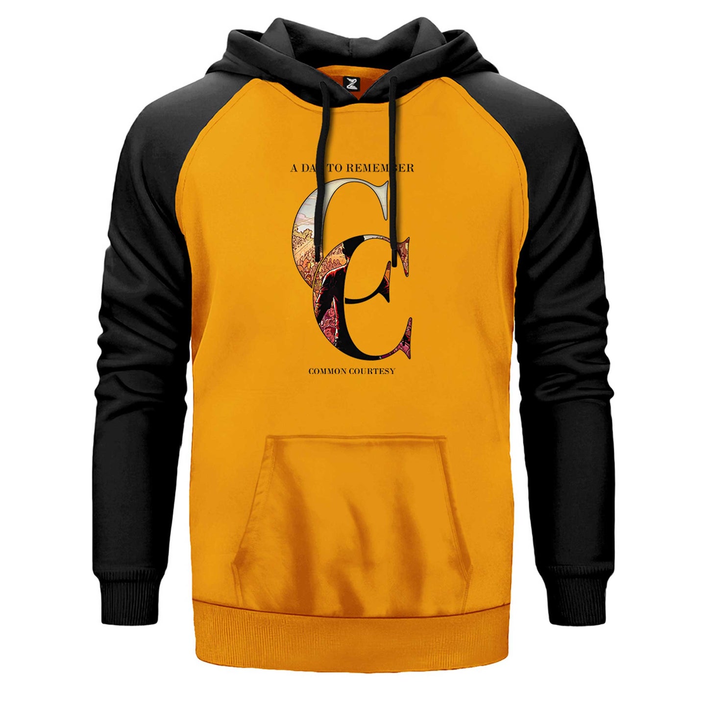 A Day Remember Common Courtesy Çift Renk Reglan Kol Sweatshirt