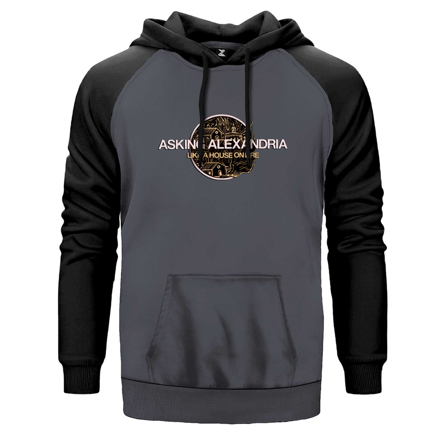 Asking Alexandria Like A House On Fire Çift Renk Reglan Kol Sweatshirt