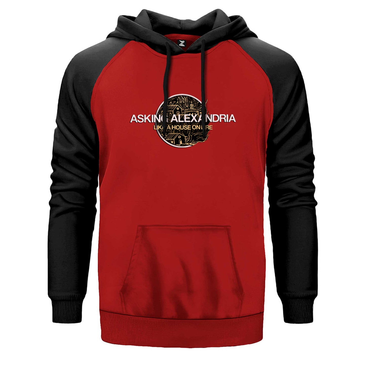 Asking Alexandria Like A House On Fire Çift Renk Reglan Kol Sweatshirt