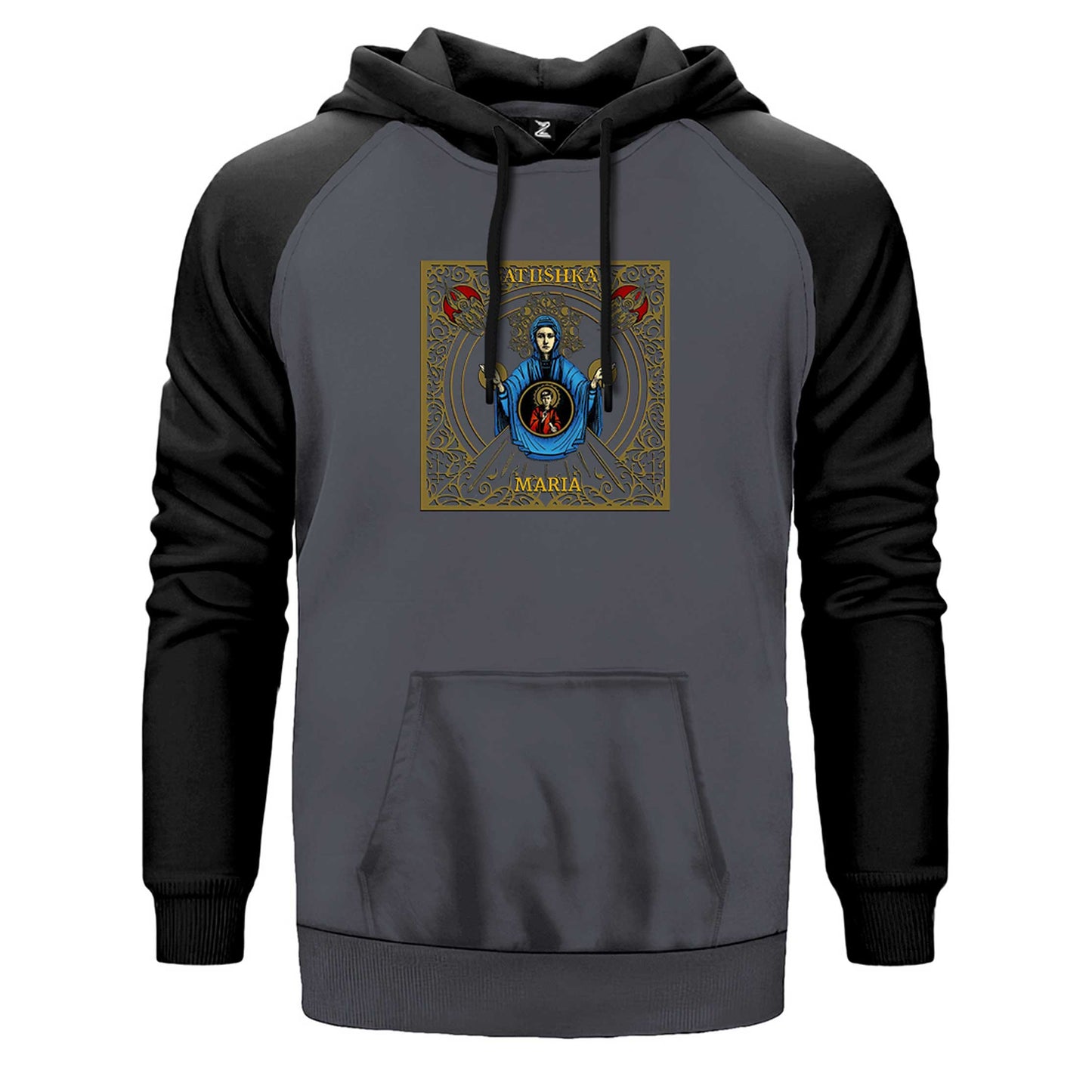 Batushka Raskol Design Çift Renk Reglan Kol Sweatshirt