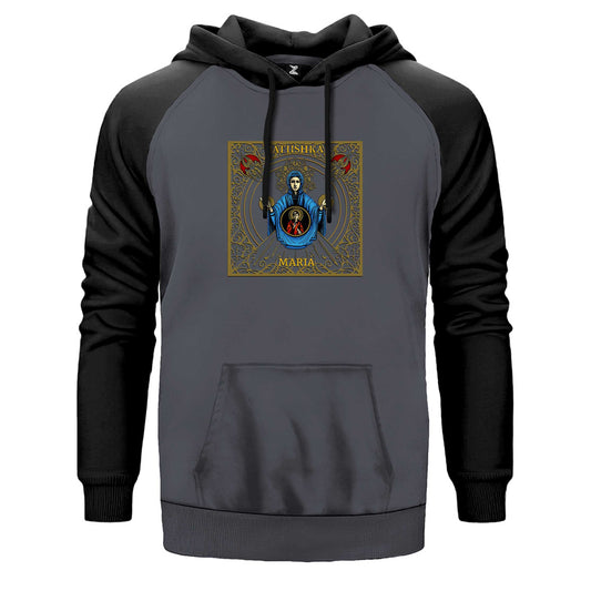 Batushka Raskol Design Çift Renk Reglan Kol Sweatshirt