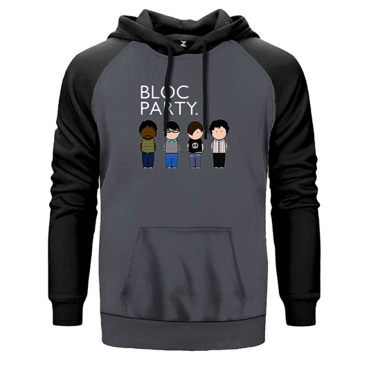 Bloc Party Grup Çift Renk Reglan Kol Sweatshirt