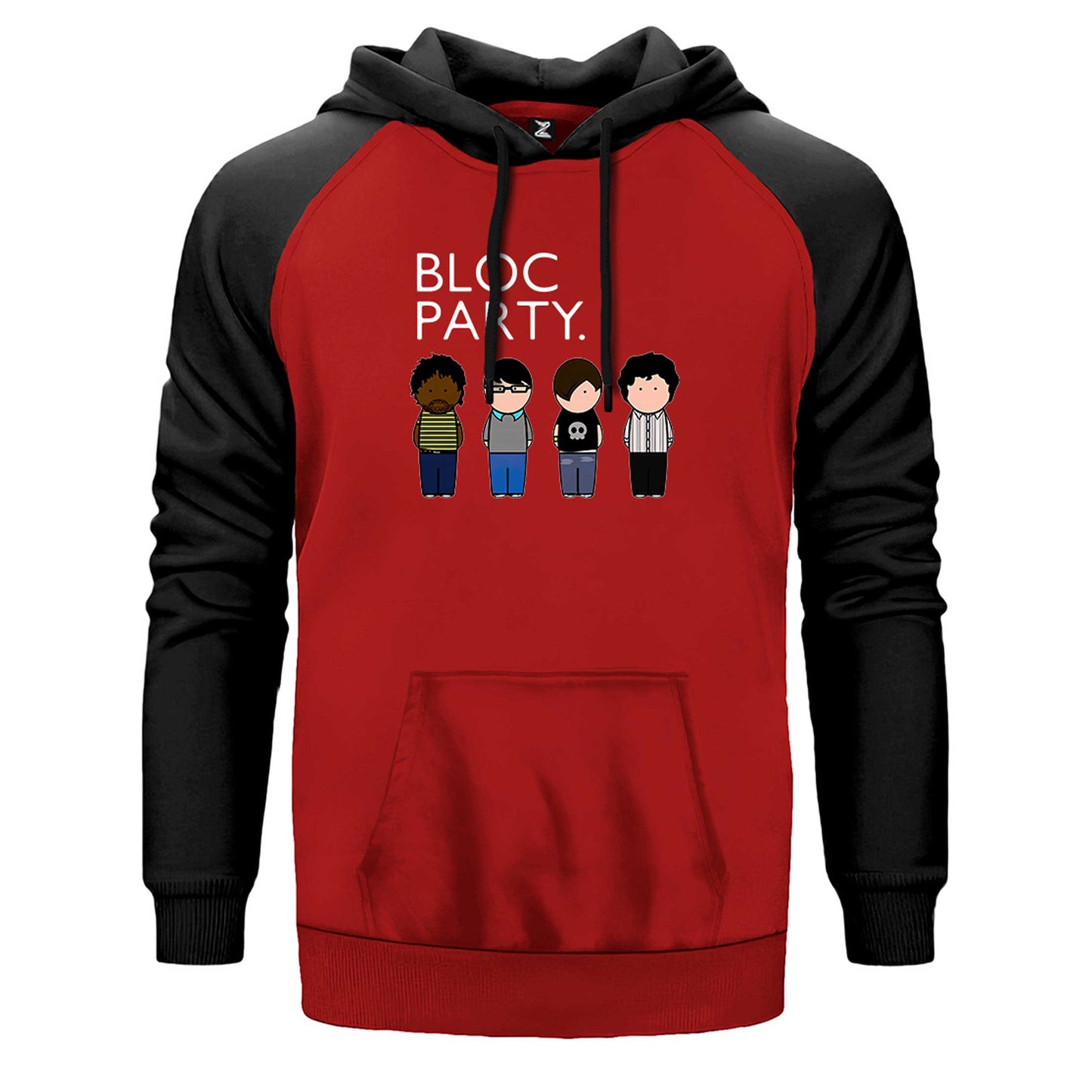 Bloc Party Grup Çift Renk Reglan Kol Sweatshirt
