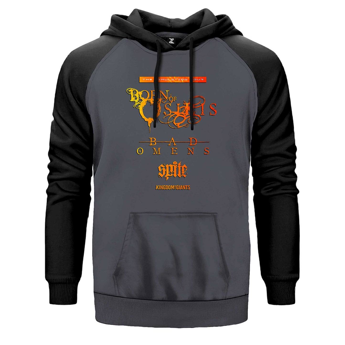 Born Of Osiris Simulation American Tour Çift Renk Reglan Kol Sweatshirt