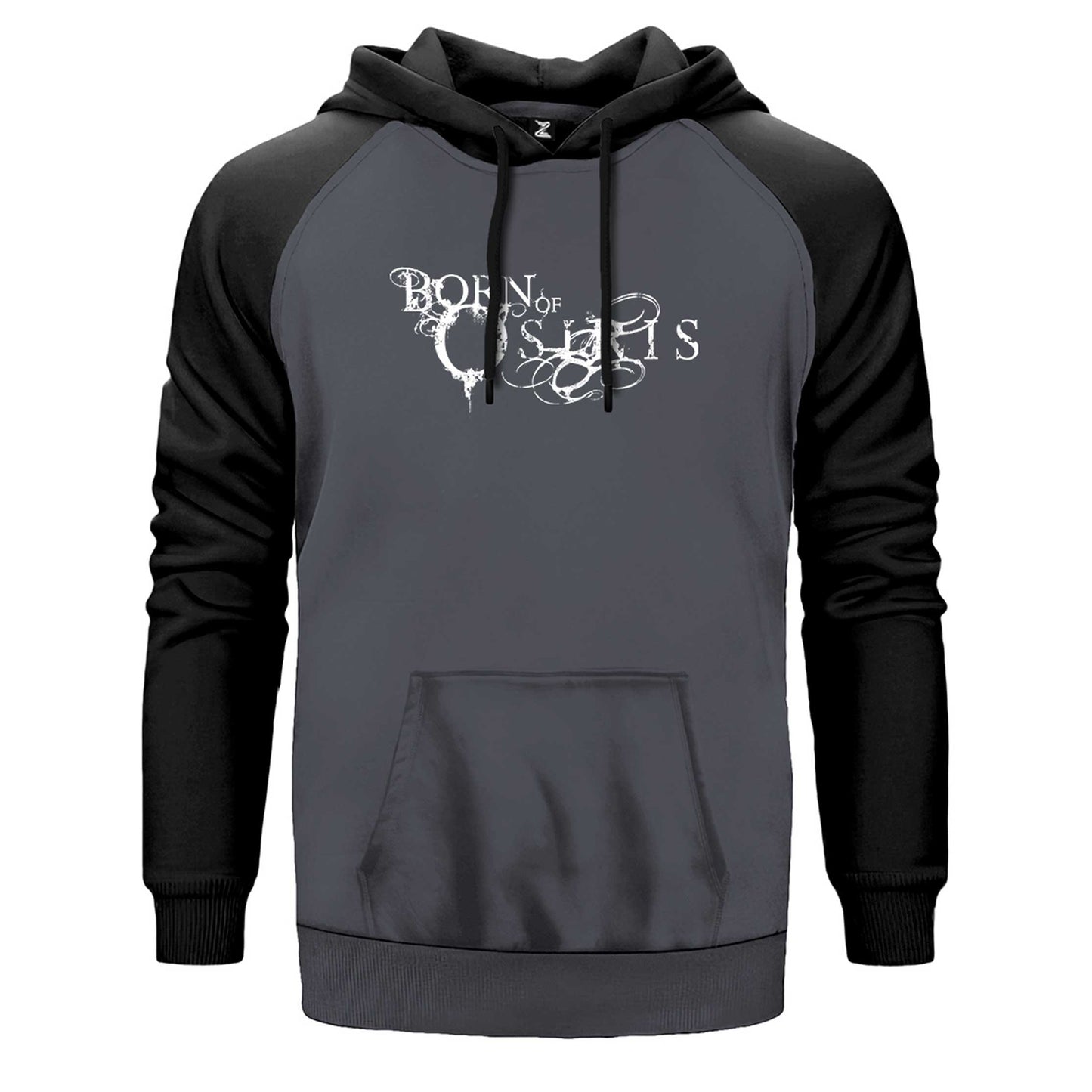 Born of Osiris Black Çift Renk Reglan Kol Sweatshirt
