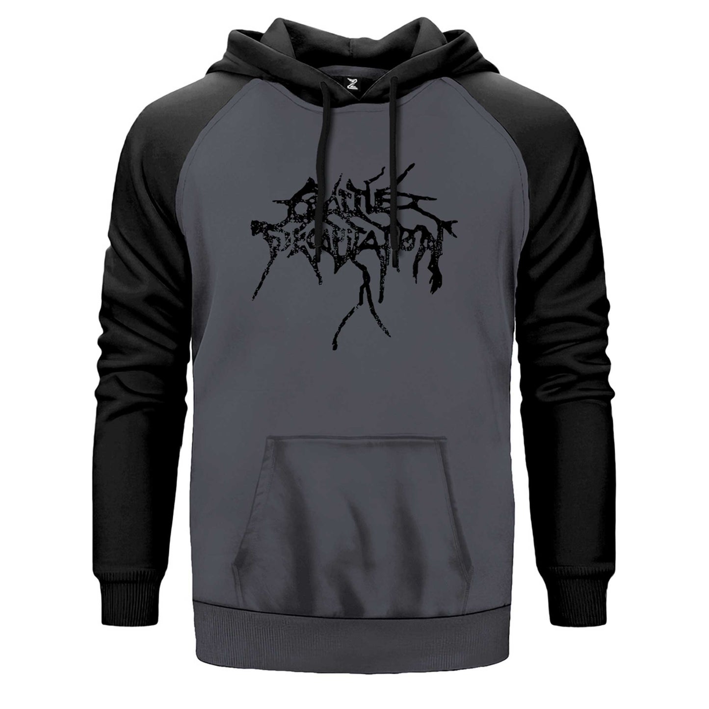 Cattle Decapitation Logo Çift Renk Reglan Kol Sweatshirt