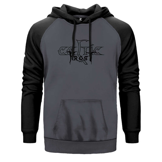 Celtic Frost Logo Çift Renk Reglan Kol Sweatshirt