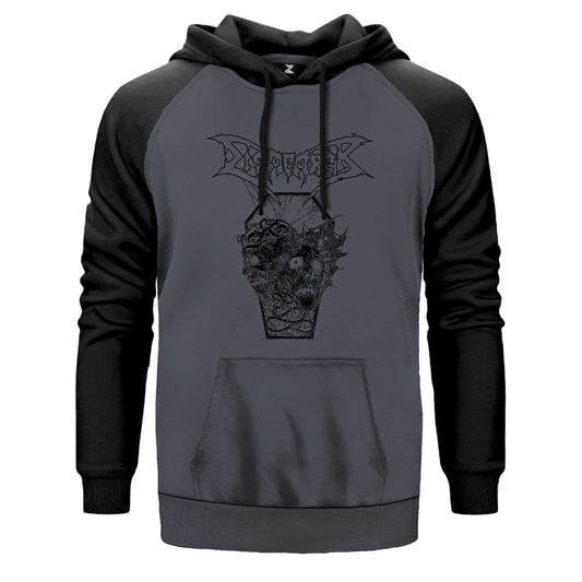 Dismember Skull Çift Renk Reglan Kol Sweatshirt