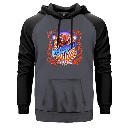 Dokken Back for the Attack Çift Renk Reglan Kol Sweatshirt