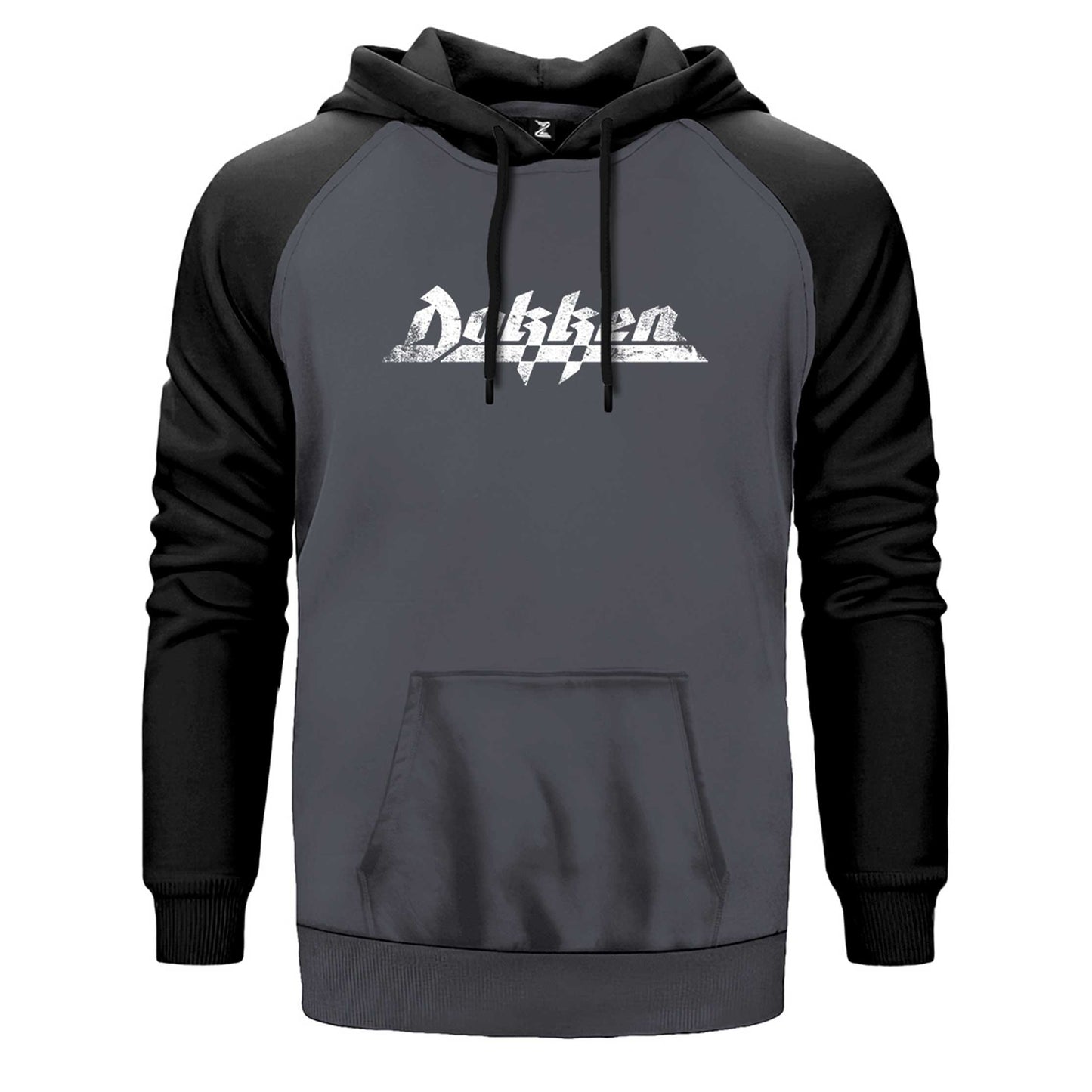 Dokken Logo Çift Renk Reglan Kol Sweatshirt