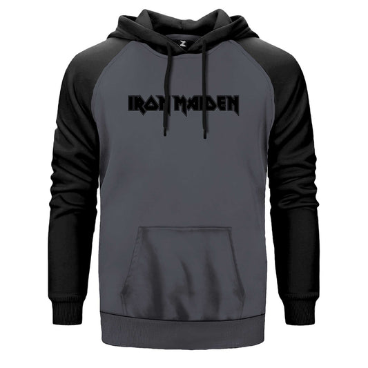 Iron Maiden Logo Çift Renk Reglan Kol Sweatshirt