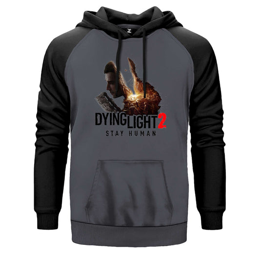 Dying Light Stay Human Çift Renk Reglan Kol Sweatshirt