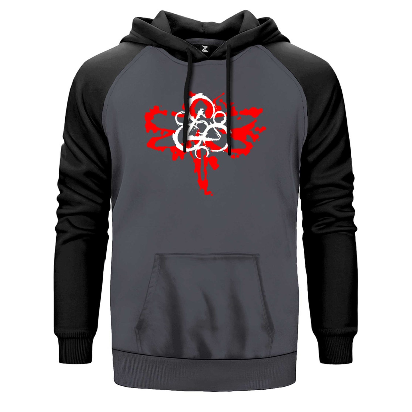 Coheed and Cambria Butterfly Logo Çift Renk Reglan Kol Sweatshirt