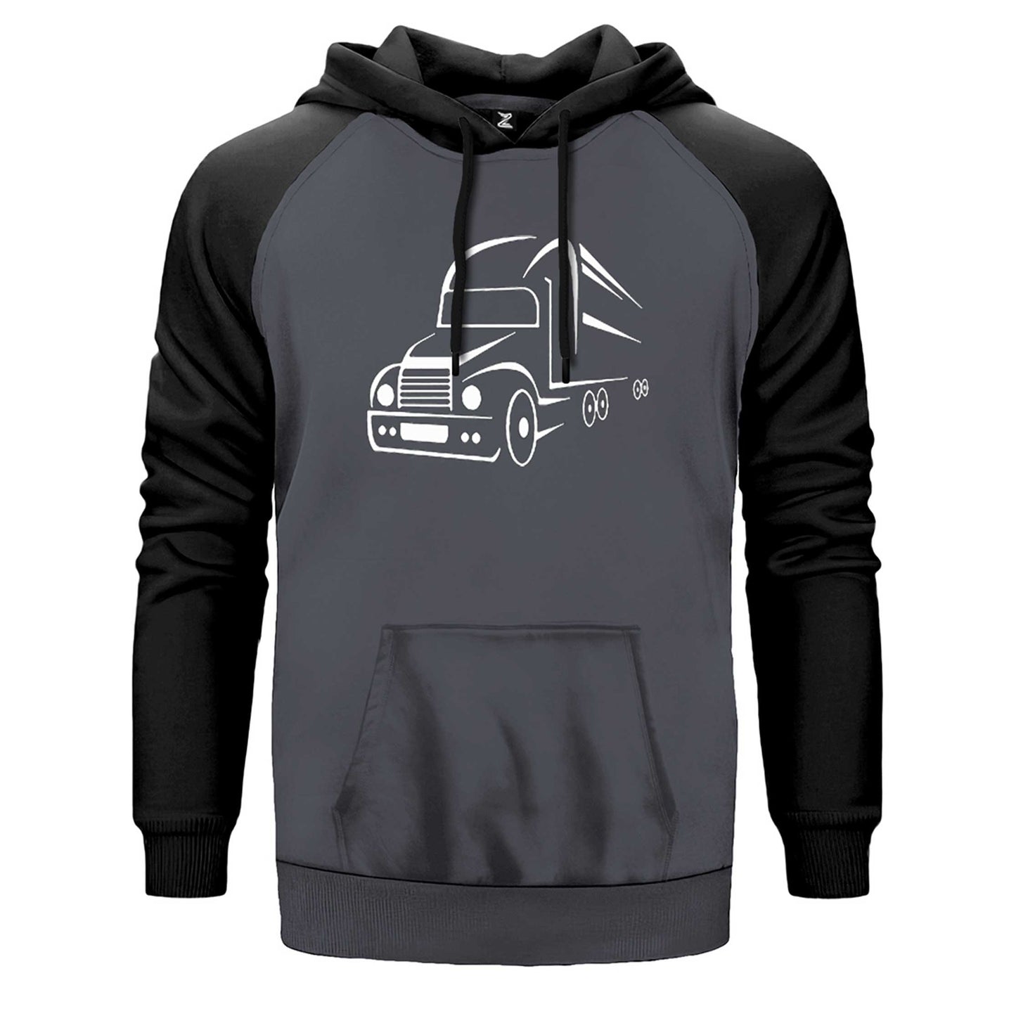 Tır Silüet Çift Renk Reglan Kol Sweatshirt